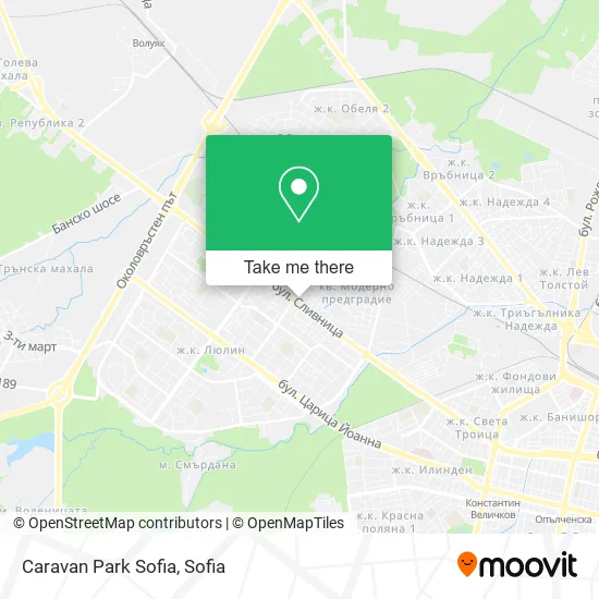 Карта Caravan Park Sofia