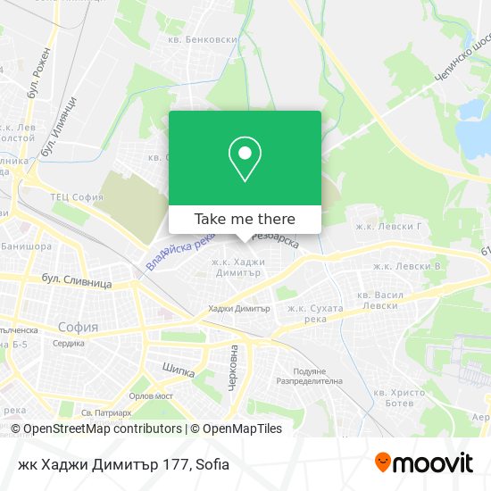 жк Хаджи Димитър 177 map