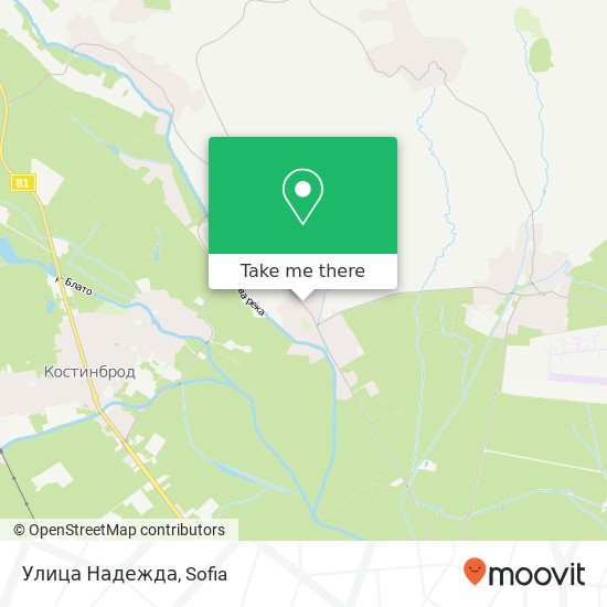 Улица Надежда map