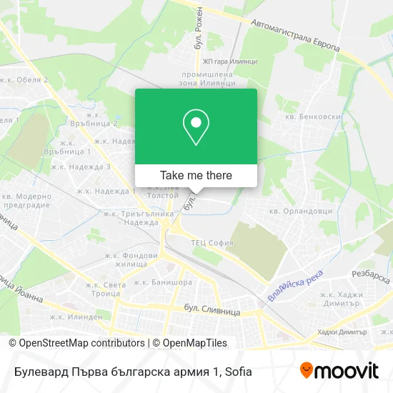 Карта Булевард Първа българска армия 1