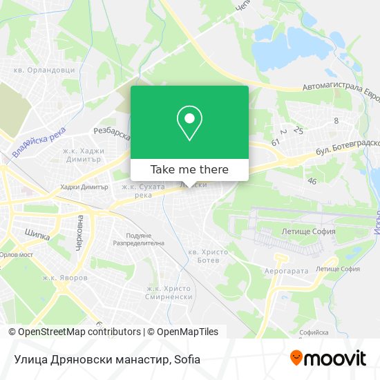 Карта Улица Дряновски манастир