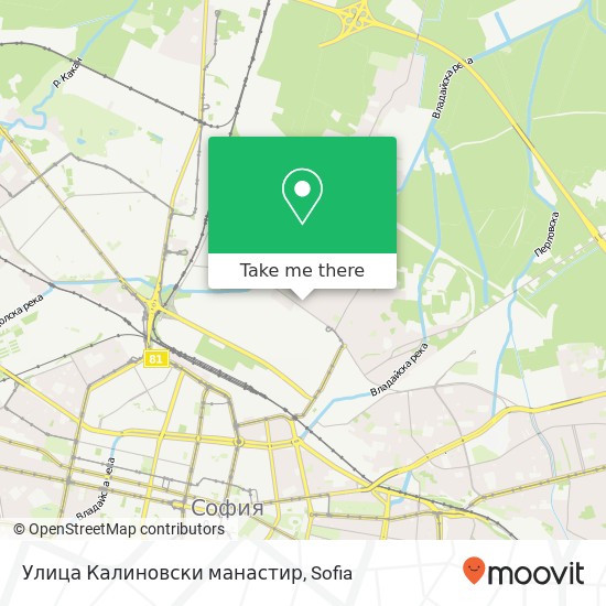 Карта Улица Калиновски манастир