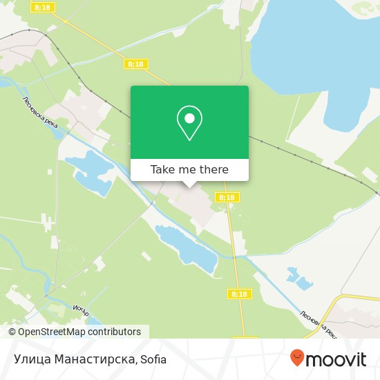 Карта Улица Манастирска