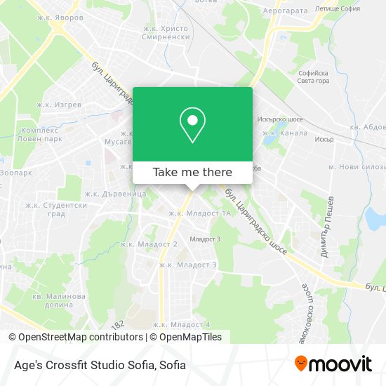 Age's Crossfit Studio Sofia map