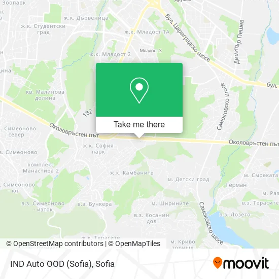 Карта IND Auto OOD (Sofia)