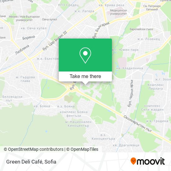Green Deli Café map