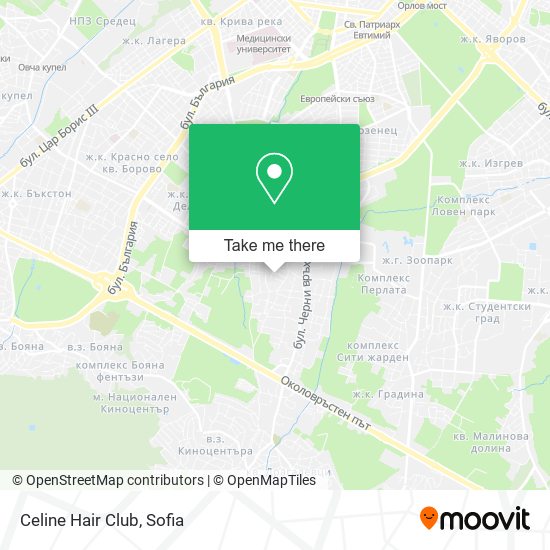 Celine Hair Club map