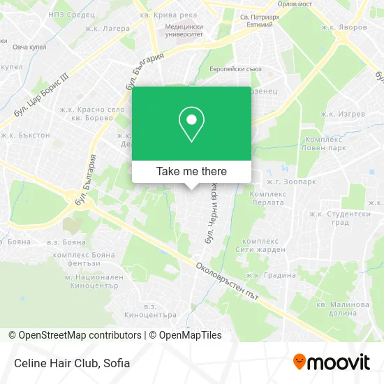 Карта Celine Hair Club