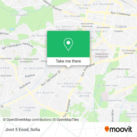 Jivot 5 Eood map