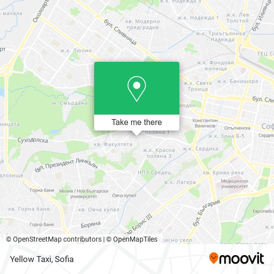 Карта Yellow Taxi