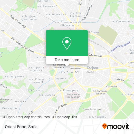 Orient Food map