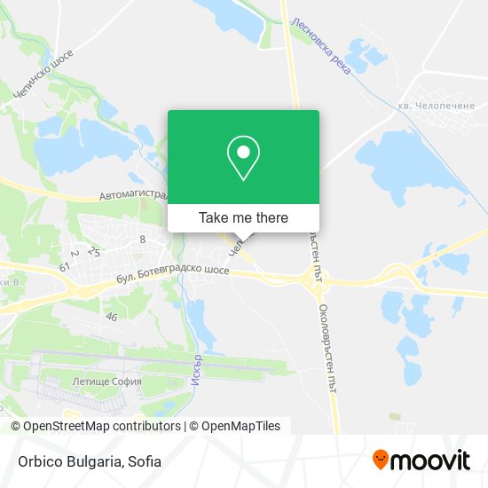 Orbico Bulgaria map