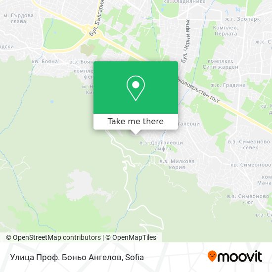 Улица Проф. Боньо Ангелов map
