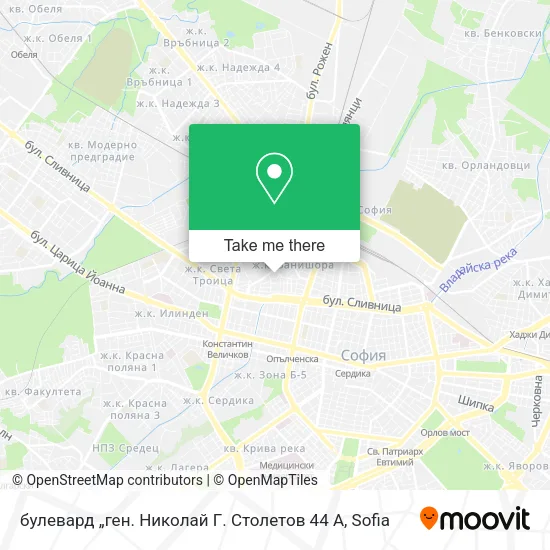 Карта булевард „ген. Николай Г. Столетов 44 А