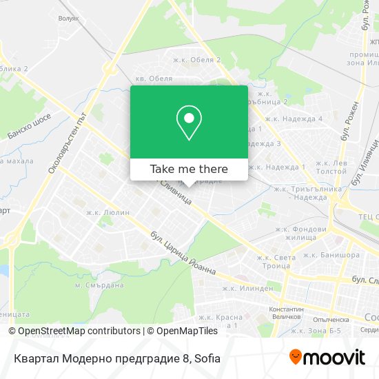 Квартал Модерно предградие 8 map