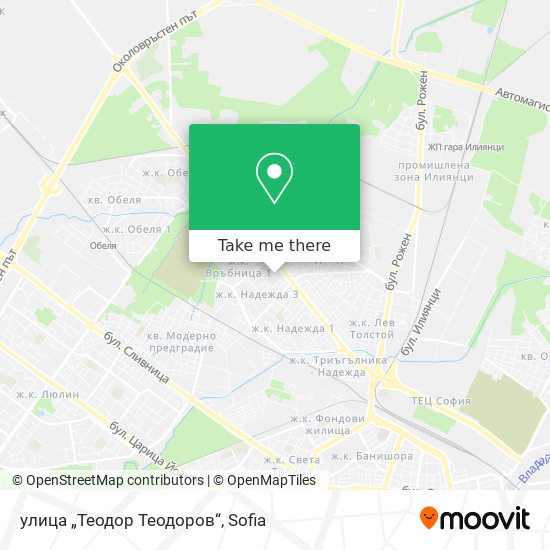 Карта улица „Теодор Теодоров“