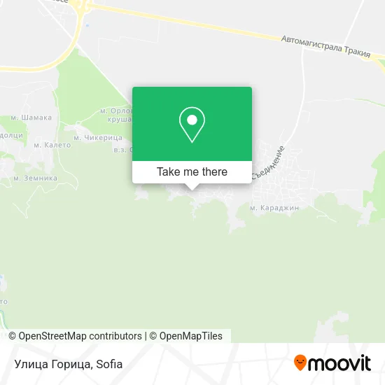 Карта Улица Горица