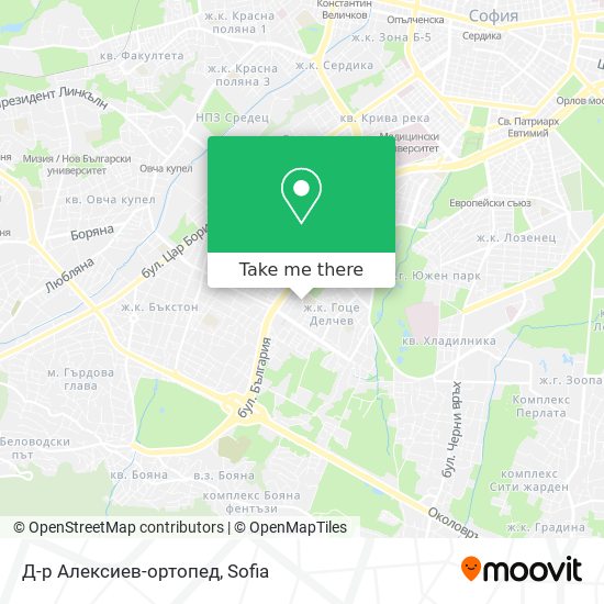 Д-р Алексиев-ортопед map