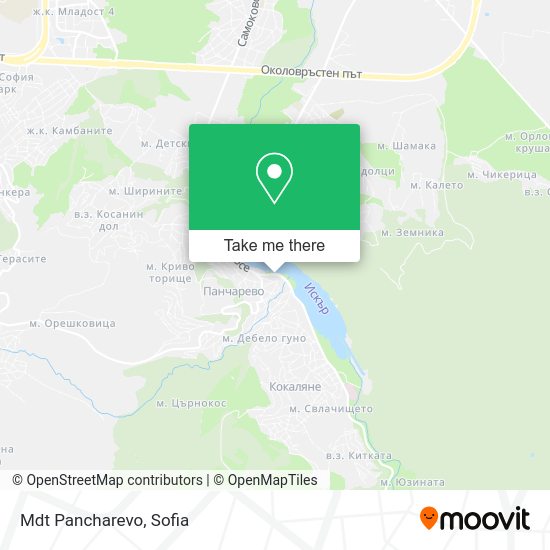 Карта Mdt Pancharevo