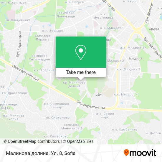 Карта Малинова долина, Ул. 8