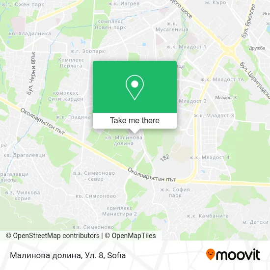 Карта Малинова долина, Ул. 8