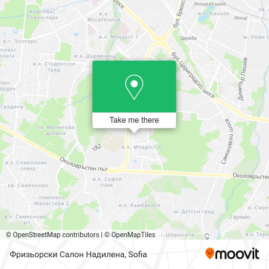 Карта Фризьорски Салон Надилена