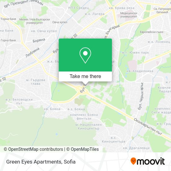 Карта Green Eyes Apartments