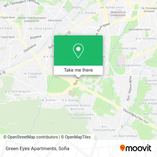 Карта Green Eyes Apartments