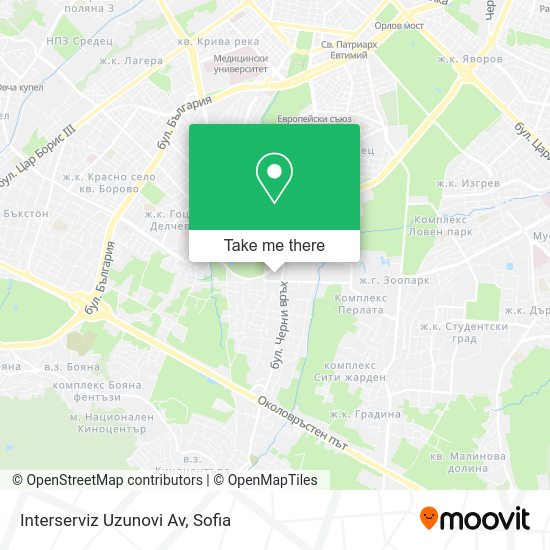 Карта Interserviz Uzunovi Av
