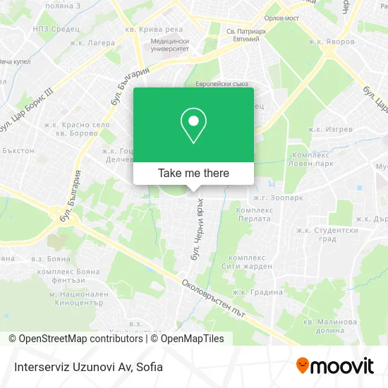 Карта Interserviz Uzunovi Av