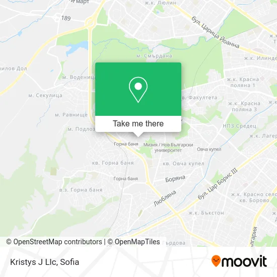 Карта Kristys J Llc