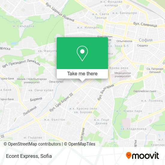 Карта Econt Express