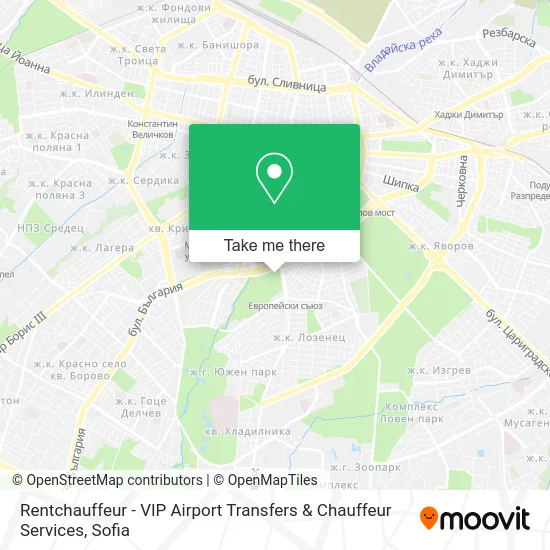 Карта Rentchauffeur - VIP Airport Transfers & Chauffeur Services