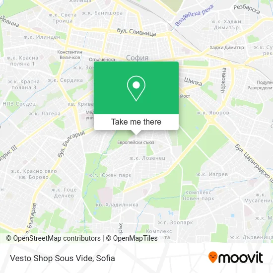 Карта Vesto Shop Sous Vide