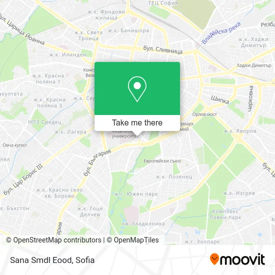 Карта Sana Smdl Eood