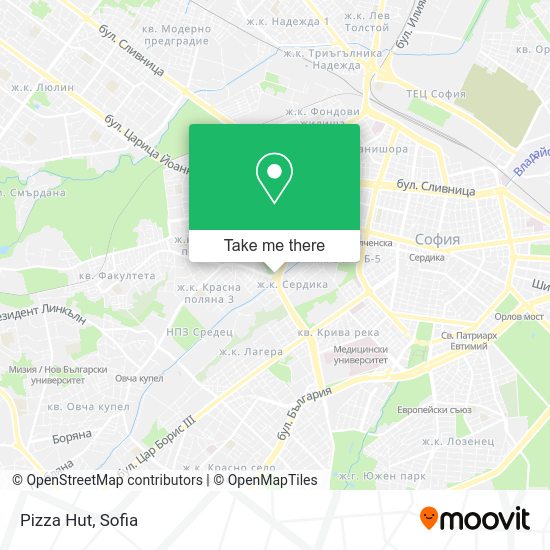 Карта Pizza Hut