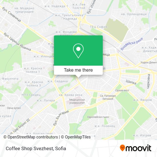 Карта Coffee Shop Svezhest