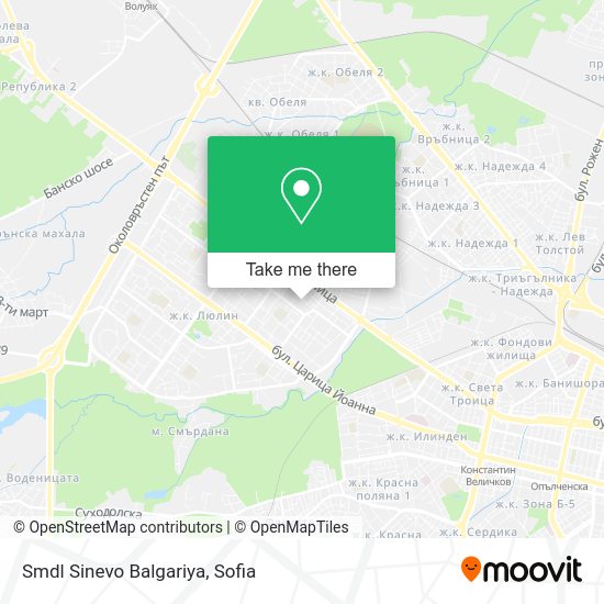 Карта Smdl Sinevo Balgariya