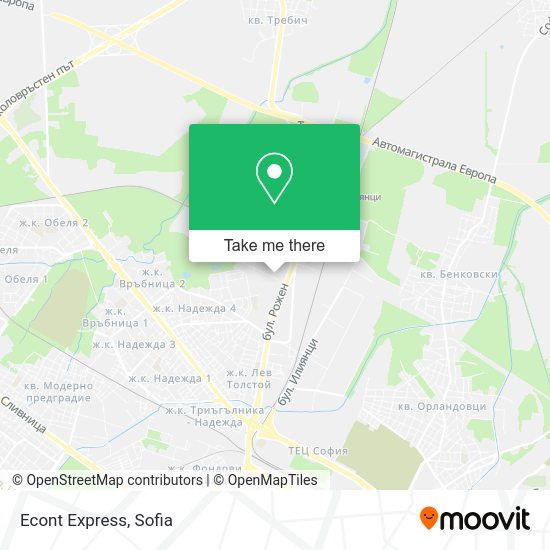 Econt Express map