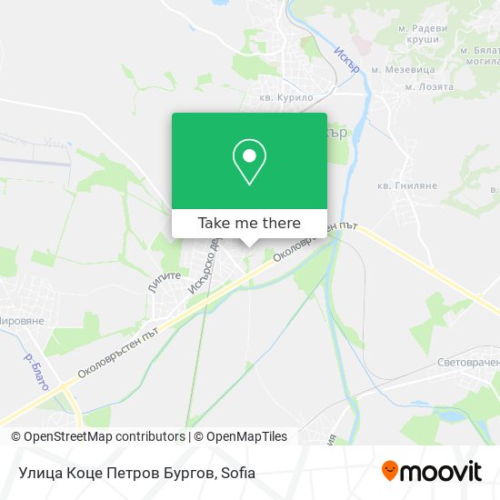 Улица Коце Петров Бургов map