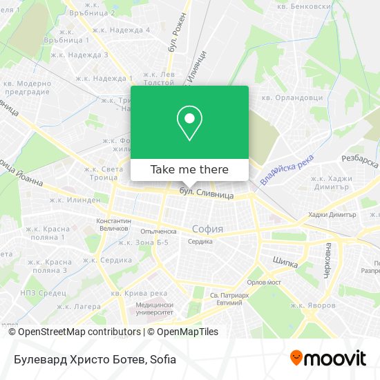 Булевард Христо Ботев map