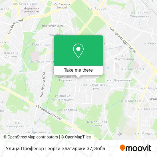 Карта Улица Професор Георги Златарски 37