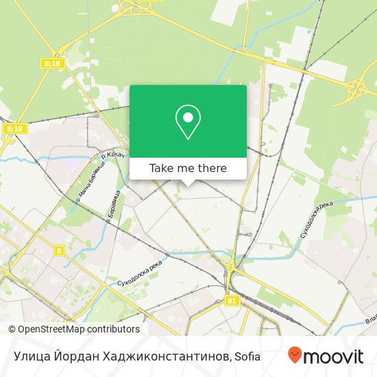 Карта Улица Йордан Хаджиконстантинов