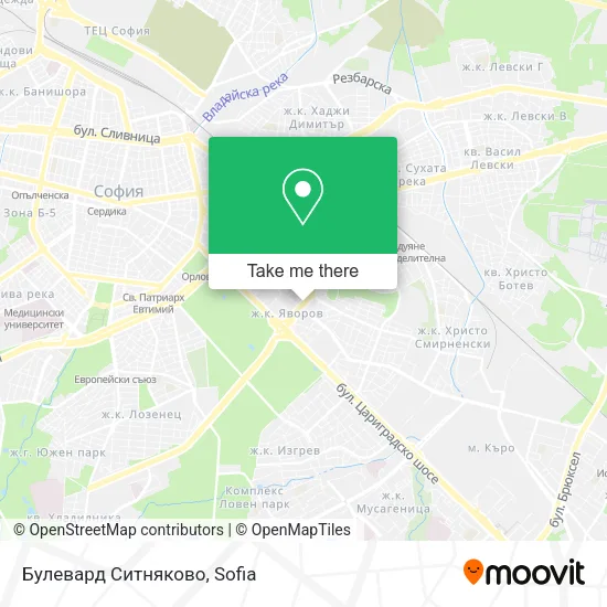 Карта Булевард Ситняково