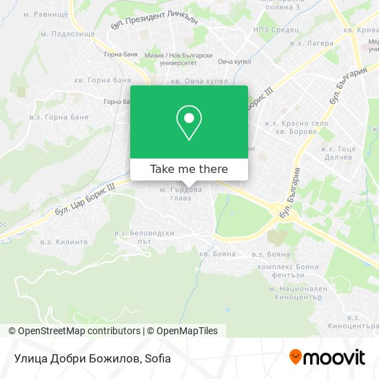 Улица Добри Божилов map