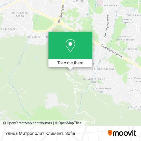 Карта Улица Митрополит Климент