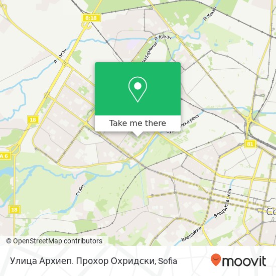 Улица Архиеп. Прохор Охридски map