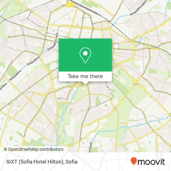 SIXT (Sofia Hotel Hilton) map