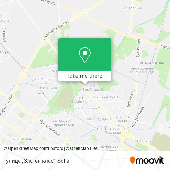 улица „Златен клас“ map