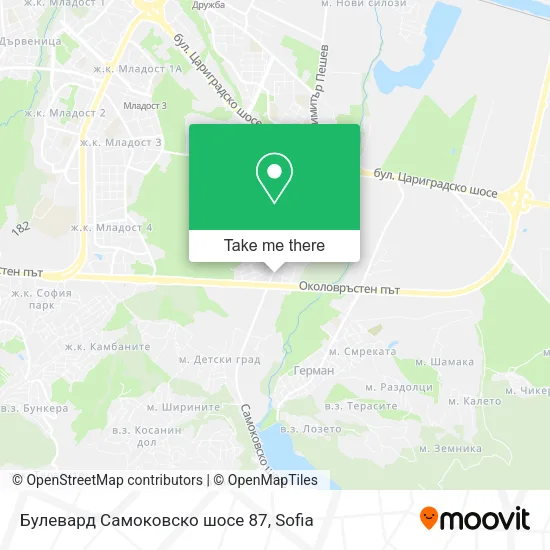 Карта Булевард Самоковско шосе 87